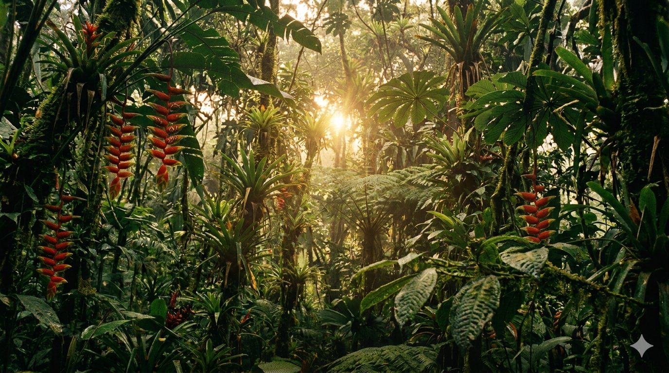 Colombian Amazon rainforest — origin of the cacay tree